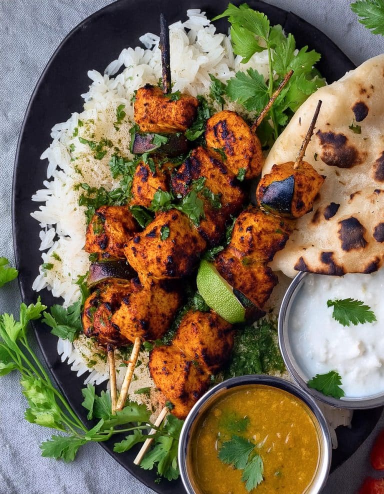 Chicken Masala Skewers