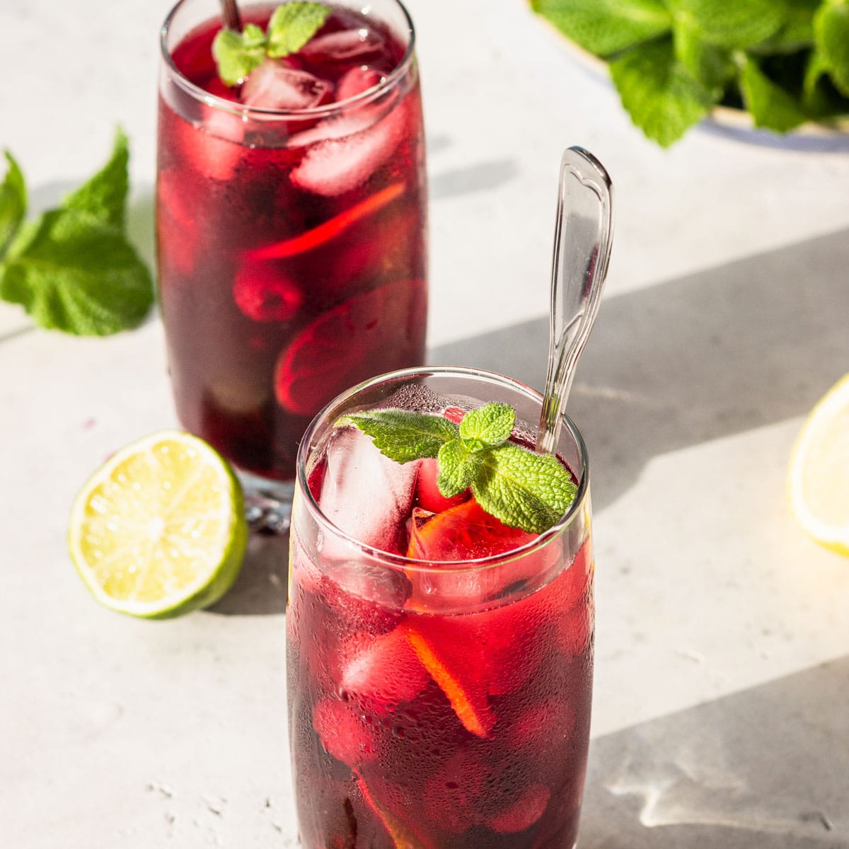 Hibiscus & Lime Iced Tea